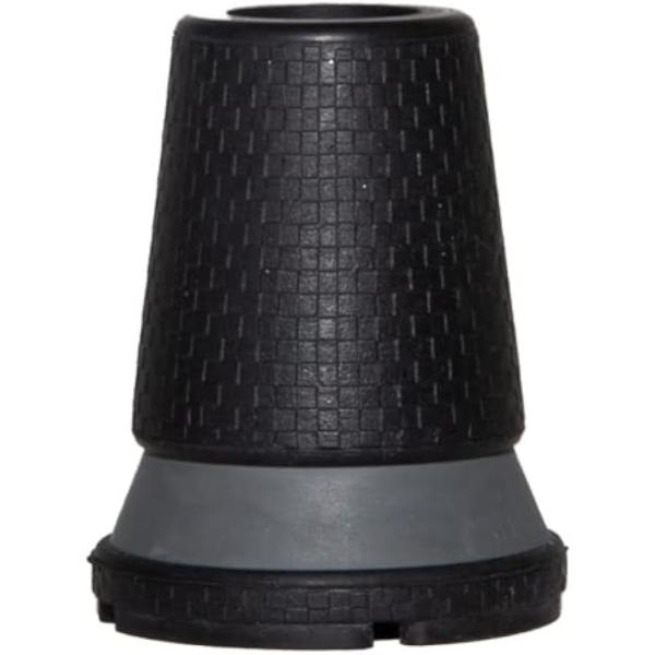 他サイト： 濡れた路面でも滑りにくい杖のゴム 交換用 先ゴム パワーグリップ １個 快適な突き心地( 19mmグレー)の商品画像