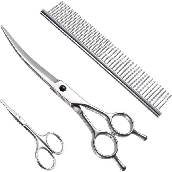 バリエーションコード : 2BJFGITHJD「正刃・逆刃両用カーブシザー」ハサミのハンドルは正刃・逆刃両用リバーシブルメガネ。顔周リ/足回リ/ボデイラインなど 部位によって向きを変えられます。「顔や手足のお手入れミニハサミ」余分な被毛をカ...