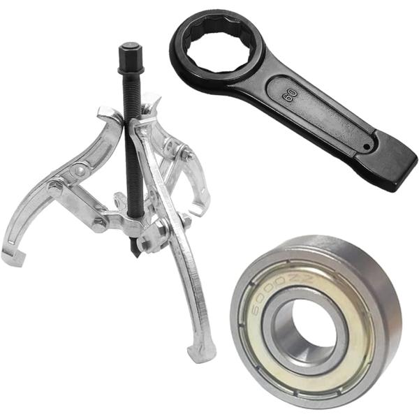 他サイト： 洗濯機修理 洗濯機メンテナンス ギヤプーラー 工具( プーリー＋レンチ38mm＋ベアリング22mm)の商品画像