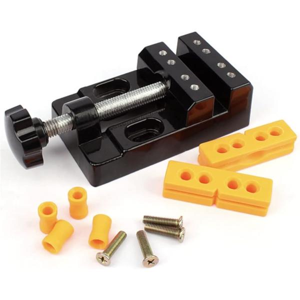 ・作業台や机上での細かい作業に最適な小型の万力です。固定用ガイドが2種類付属しています。・様々な形状のものを固定することができ、穴あけ加工やハンダ付け、腕時計の電池交換や修理・清掃、プラモデルの塗装や組みたて、宝石やアクセサリーの加工など、...