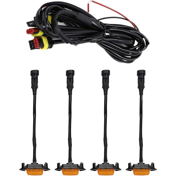 【互換品】グリルマーカー トヨタ タコマ グリルライトアンバー Tacoma Trd Grill 2016-2018用 LED(アンバー)