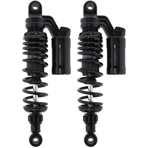 バリエーションコード : 2B2U9KRVWV・＊デザイン、品質共に高い人気を誇る オーリンズタイプの 高性能 リアサスペンション 2本セットです。本体、タンク、スプリングがすべて黒で統一したオールブラック仕様。バイクにドレッシーでクラシッ...