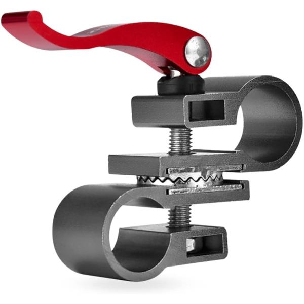 バリエーションコード : 2B2VR4IC02・「商品説明」アルミニウム合金製 角度調整ジョイントホルダーです。φ25mmの支柱とφ22mmの支柱の角度調整および固定が可能となります。ジョイント部分は360度回転するため、お好みの角度での調...