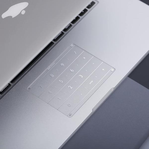 ナムス Macbook Air13_M2/M3/M4trackpad cover トラックパッドカバー (透明,  79x127)