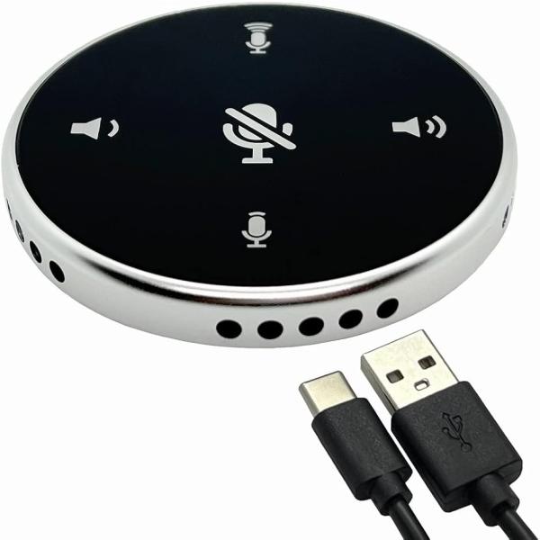 ・プラグアンドプレイ」事前の接続設定が不要です。Windows 7/8/10およびMacOSシステムと互換性のあるPCであればケーブルを接続するだけで使用できます。・「マイクの集音性」直径約５メートルの範囲360°、全指向性集音で４人程度の...