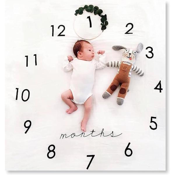他サイト： ベビー フォトシーツ 月齢フォト マンスリーフォト レターシーツ( シンプル１)の商品画像