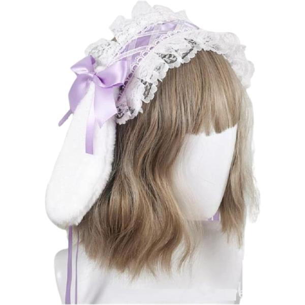 バリエーションコード : 2B42LPV8VF・ふんわり可愛いパステルカラー、たっぷりのレース使い、ぴょこんとうさ耳が超かわいい。・ヘッドドレスだけ、うさ耳だけ、などアレンジが色々楽しめる。簡単にロリータファッション、メイド風コスプレが決ま...