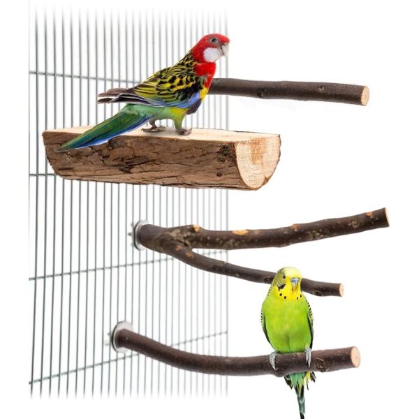 バリエーションコード : 2B4VWLXF96インコなどの小型の鳥や中型の鳥用の止まり木4点セットです?天然木を使用しており、ケージ内に自然を作り出し、愛鳥の休息場所にピッタリで、ストレス解消に役立ちます?インコのおもちゃとして使用でき、ま...