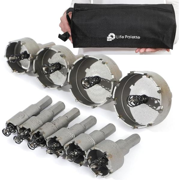 ・使用頻度の高い10サイズを厳選。持ち運び、収納に便利な工具入れがセット付属の超硬ステンレスホールソー10点セットです。・ホルソーの刃先部に3枚超硬チップと高周波溶接により、切削抵抗の低減と耐摩耗性が向上。切れ味の良い刃形で作業効率アップ。...