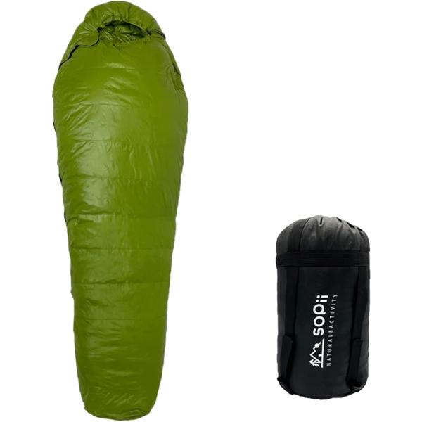 ダウン寝袋 マミー型