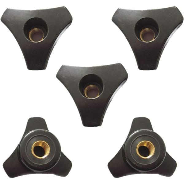 バリエーションコード : 2B4DY9V41SDIYのTスロットクランプ固定用のM8ネジ穴付きハンドル 5個セットです。指でつまみやすい大きな三角形状のハンドルなので素早く取り付けることができます。M8規格であればホールドダウンクランプやフ...