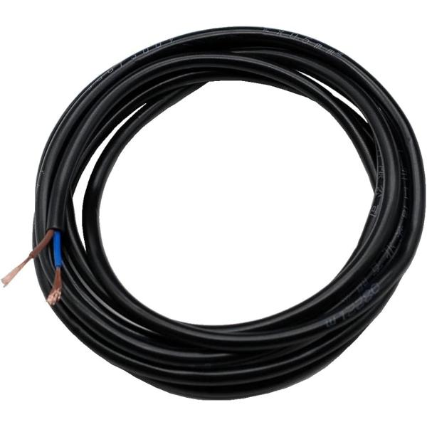 バイク 配線コード 2m 定番の太さ 0.5立方ミリ ハーネス 被覆タイプ 配線スッキリ ＤＩＹ バイクいじり (ブラック,  2芯)