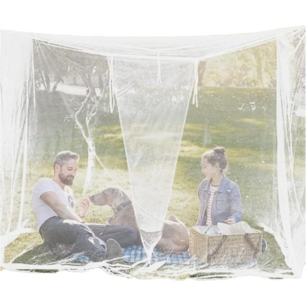 バリエーションコード : 2B4HXVH5SY・細めのメッシュ生地でできた屋外用蚊帳モスキートネットです。・細かいメッシュ仕様なので通気性抜群 、蚊や蛾などの羽虫の侵入をブロック。・木の枝やポールなどにひもで結ぶだけの簡単設置。(木と木の間...