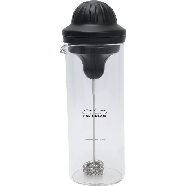 ミルク 泡立て器 クリーマー 電動 フォーマー フォームドミルク 耐熱ガラス容器 450ml セット MEK-94