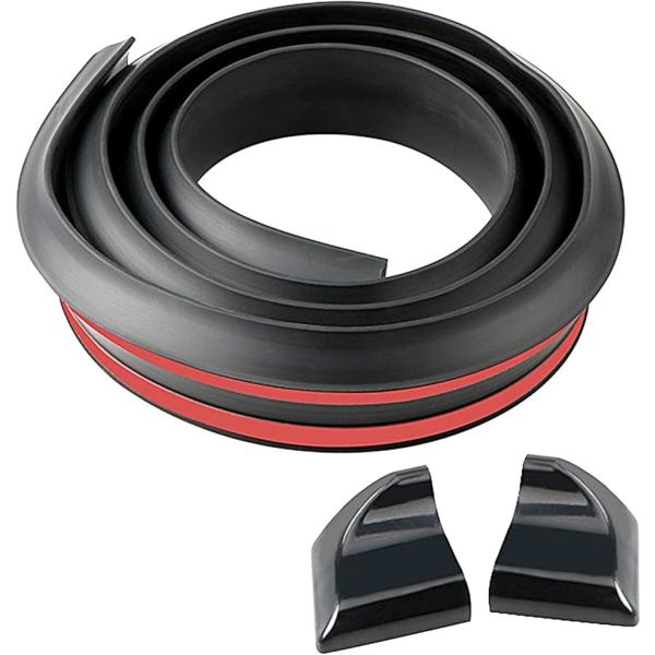 他サイト： エアロパーツ リアスポイラー テールゲートスポイラー ルーフスポイラー ロアスカート(ツヤ消し黒,  4.5cmツヤ消し黒)の商品画像