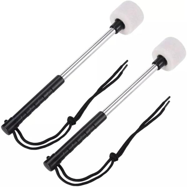 他サイト： マレットドラム 打楽器 バスドラムマレット ティンパニ スティック( ホワイト)の商品画像