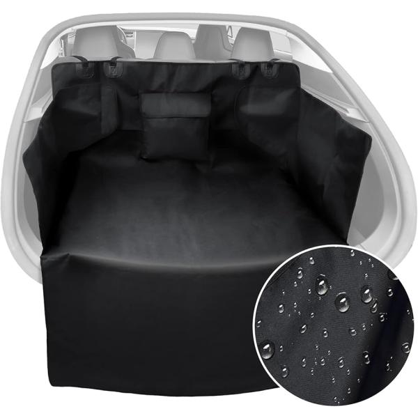 他サイト： ラゲッジマット 汎用 テントに匹敵する 防水 ＆ 撥水力 全方面保護 車用 取付簡単 荷室の広い車種に幅広く対応 収納ポケット付の商品画像