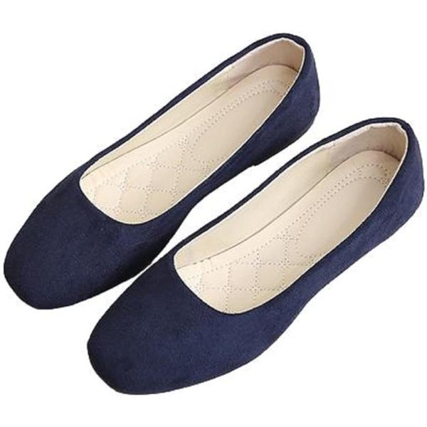 バリエーションコード : 2B4W1UTV8H・表地: 合成素材・深みのあるカラースエードが可愛い定番のフラットシューズ。少し丸みのあるポインテッドトゥとがワンポイント。・つま先とインソールの厚手クッションで疲れにくく、コーディネートを問わ...