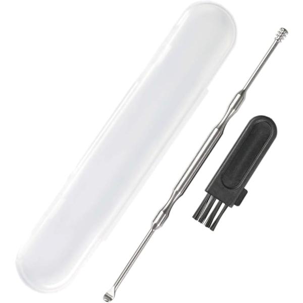 携帯ケースと掃除用ブラシ付き。・「人気。2WAYタイプ」360度取れるスパイラル型と使いやすいスプーン型のツーウェイタイプ。湿性・乾性どちらの耳垢にも対応OK。持ちやすいグリップで使用時しなることがないので、耳の中で細かくコントロールしやす...