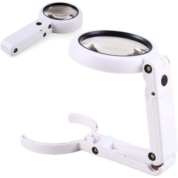 ・手持ちルーペがスタンド式に変形 各部稼働式ジョイントでレンズの高さと位置も自由調整できます。・メインレンズは拡大率5倍、小型レンズは拡大率11倍で見るものによって使い分けることができます。読書、研究、精密作業、等様々な状況に適応します。・...