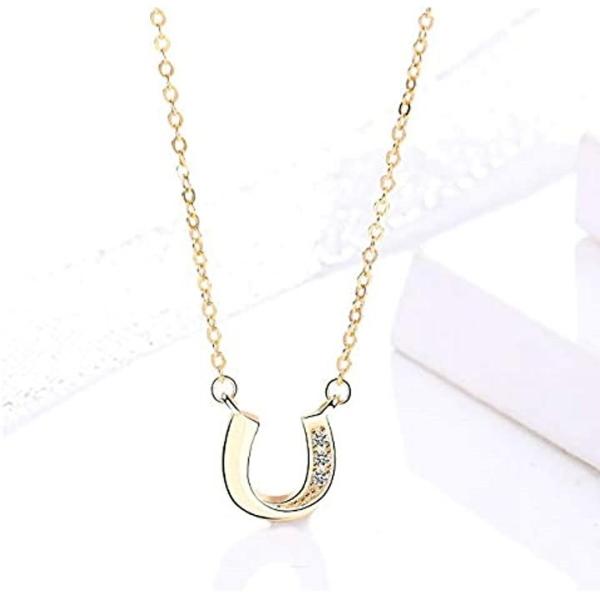 馬蹄 ネックレス レディース 人気 ホースシュー オンライン限定商品 ピンク 純銀 結婚式 イエロー 専用box付き キュービックジルコニア シルバー 925