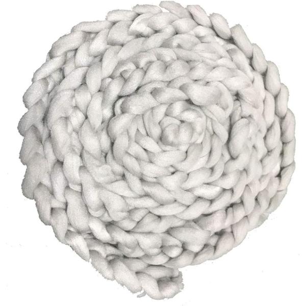 バリエーションコード : 2B8N2RL38N・新生児 赤ちゃん ニューボーンフォト 小物 カゴ バスケット 用 ツイスト 三つ編み ロープ 毛糸 ウール 約310cm 記念撮影 ソフト 肌に優しい 0-12ヶ月 10色から・サイズ：約31...