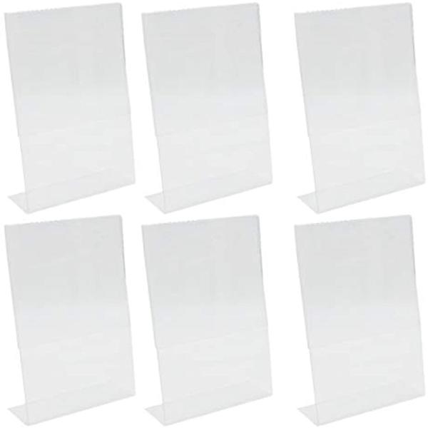 アクリル フォトフレーム 片面用 写真立て メニュースタンド 広告 A5サイズ 6個セット Leprincenoir