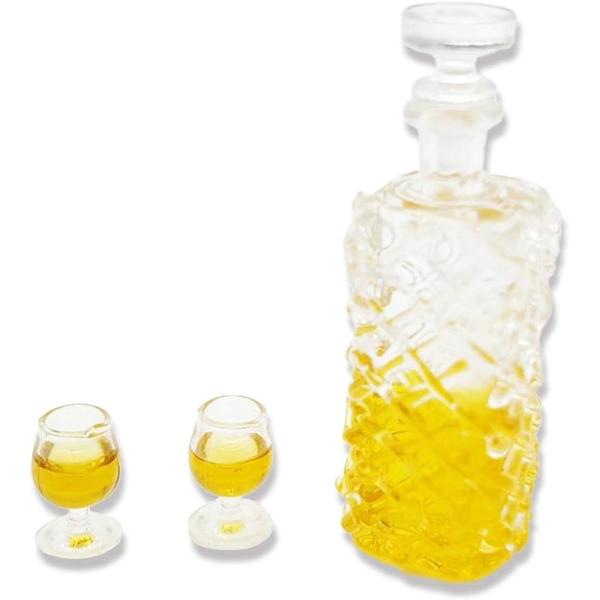 ・ミニチュアのドールハウスやジオラマなどに飾る小道具用の装飾品としてお使い頂ける、1/12スケールのウィスキーボトルとグラスのセットです。・リアルで高級感のある洋酒ボトル1点、お酒を注いだ状態のゴブレット2点を合わせた合計3点セットです。・...