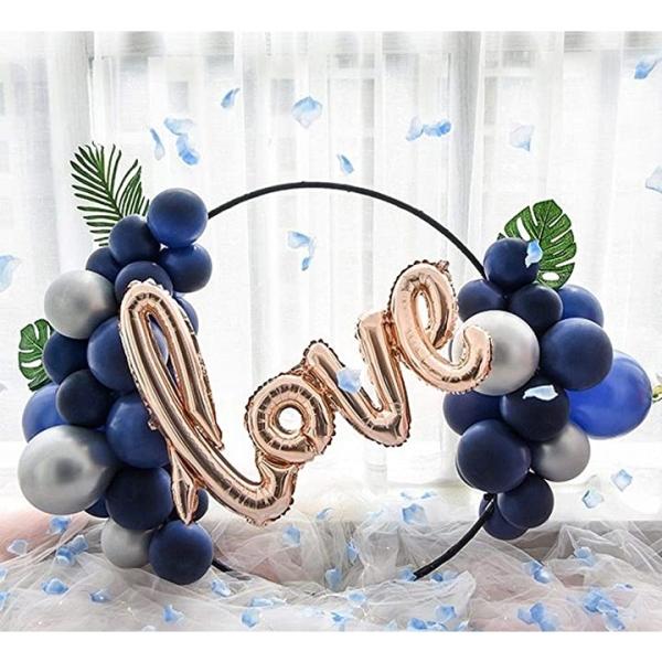 ガーランド 結婚式 Love 使い勝手の良い ウェディング バルーン 花びら ブライダルシャワーフラワー ブルー系 セット パーティグッズ 飾り付け