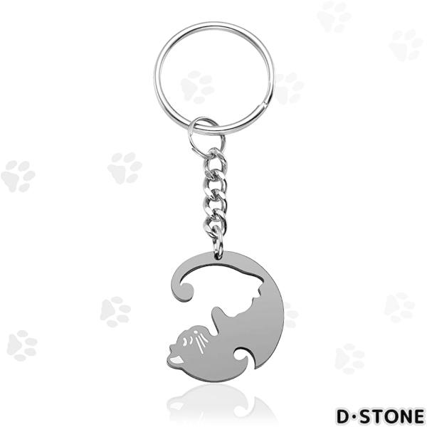 猫 キーホルダー ペア カップル キーリング ネコちゃん ステンレス製 プレゼント 黒と銀色 2b6iwujr6r ホリックワークショップ 通販 Yahoo ショッピング