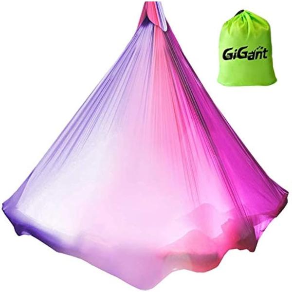 バリエーションコード : 2B82SO24VG・GiGant エアリアルヨガ用ハンモック。・ハンモックのみ欲しい方、追加でカラー違いがほしい方のご要望にお答えして待望の単体ハンモック。・体幹アップ、逆さになる楽しさ、空中に浮かぶ楽しさを体感