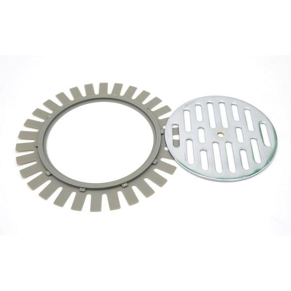 他サイト： フクビ あんから用 目皿ベース 105mm ステンレス 目皿セット 東リ バスナフローレ(目皿ベース＋目皿)の商品画像