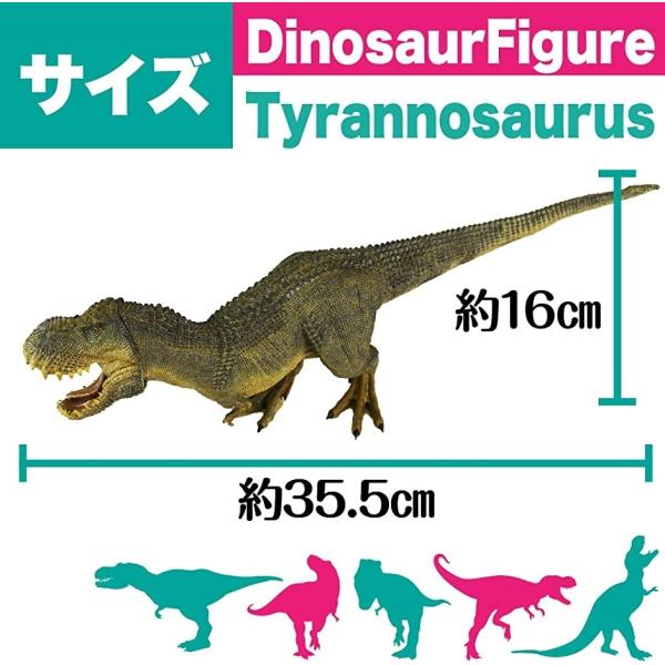 N-station ティラノサウルス 恐竜 フィギュア モデル 模型 ディスプレイ リアル 大迫力 口開閉 おもちゃ 35.5cm級1