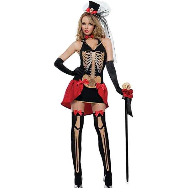 スケルトンレディ ドクロ 骸骨 4点 セット セクシー コスプレ ハロウィン 衣装 ブラック ホワイト ゴールド レッド フリー 2b6rc3064y ホリックワークショップ 通販 Yahoo ショッピング