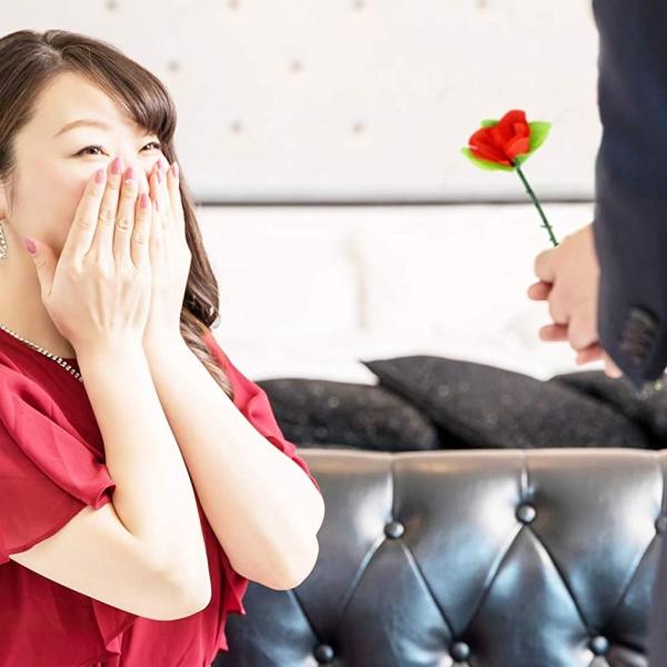フラワーマジック 薔薇の花 5本セット 手品 一発芸 宴会芸 ロマンチック 公式 O プロポーズ サプライズ 告白