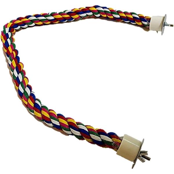 バリエーションコード : 2B6W61P49R・主にインコ、オウムの鳥用のロープパーチ、木、空中ブランコに！！?運動を兼ねたストレス解消や噛むことで歯の伸びすぎを抑えるアイテムです・カラフルでカワイイ＊ロープデザイン、ほとんどのケージに対応...