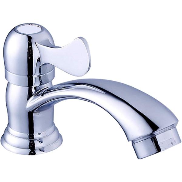 洗面用 トイレ 手洗い シングルレバー 立水栓 手洗いボウル 洗面台 水道 蛇口 ST77(鏡面クロムメッキ)