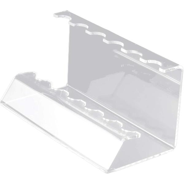 バリエーションコード : 2B6DRTUR2T・6本用ペン立て、1個です。・幅1.6cmのくぼみが6個あるシンプルなペンスタンドです。下側のくぼみと合わせて立てかけることで安定します。・一目でペンの並びがわかるので、作業効率のアップやハンド...