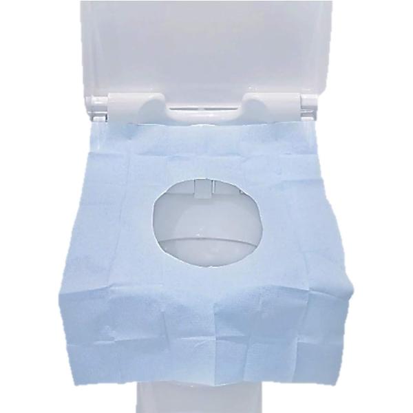 ・旅行や外出の際にトイレの汚れが気になる人も安心な使い捨て 防水 便座 シート 20枚・使用感：前面と横面のシートが長く設計されているので便器をすっぽり包む形になり服や手が直接便器に触れないで衛生的＊足が届かない小さなお子様は便座をつかんで...