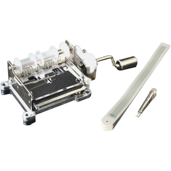 バリエーションコード : 2B6X4JPF3J・自分で楽譜が作れる手作り手回しオルゴール機、1個です。・創作オルゴールのセットです。そのままの見た目が雰囲気があり素敵です。・15音の楽譜に穴を開けて譜面を作ることができます。創作曲から既存の...