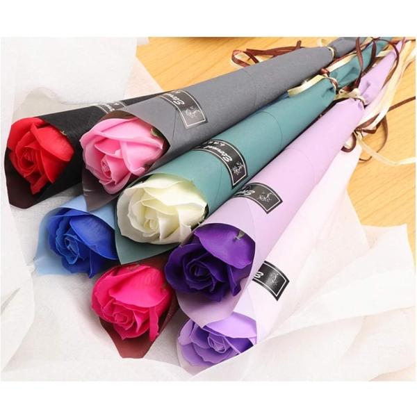 バリエーションコード : 2B6Y2NHQ21・手渡しできるプチギフトとして、印象的で相手に喜んでいただける商品をお探しですか？1本ずつラッピング済みのソープフラワーはいかがでしょうか。・ソープフラワーとは・花びらがせっけんでできているお花...