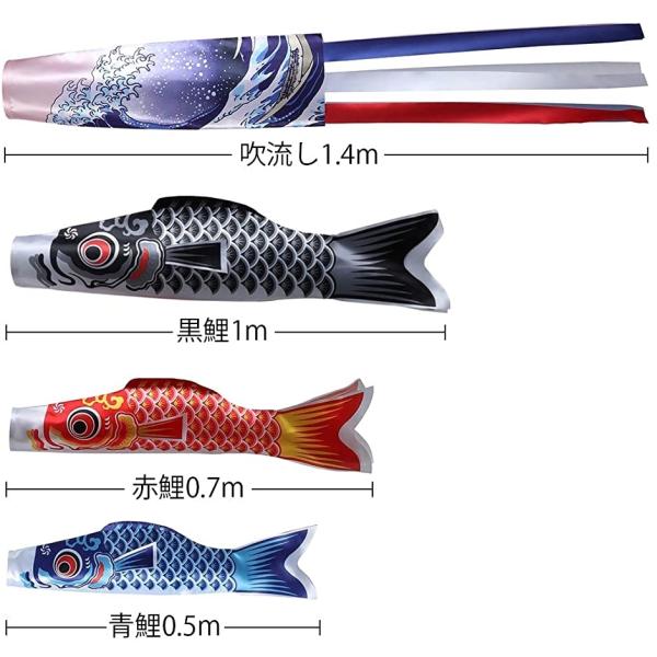 こいのぼり 鯉のぼり庭園 ベランダ 室内用 3色鯉のぼり 吹き流し 1 4m Mdm Buyee Buyee 일본 통신 판매 상품 옥션의 대리 입찰 대리 구매 서비스