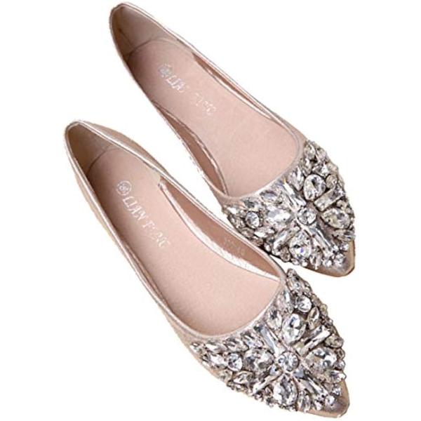 パンプス フラット ビジュー 結婚式の人気商品 通販 価格比較 価格 Com