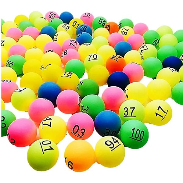 ビンゴ ボール ナンバー 入り 抽選 ピンポン玉 番号 No 01 50 51 100 01 100 カラフル