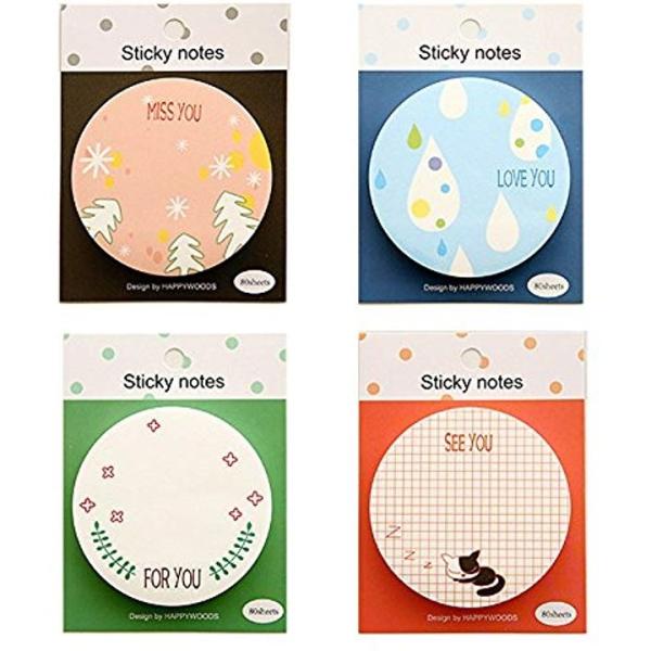 可愛い ふせん 付箋 強粘着 超徳用 メモ帳 メッセージカード Memopaper Keai 80枚