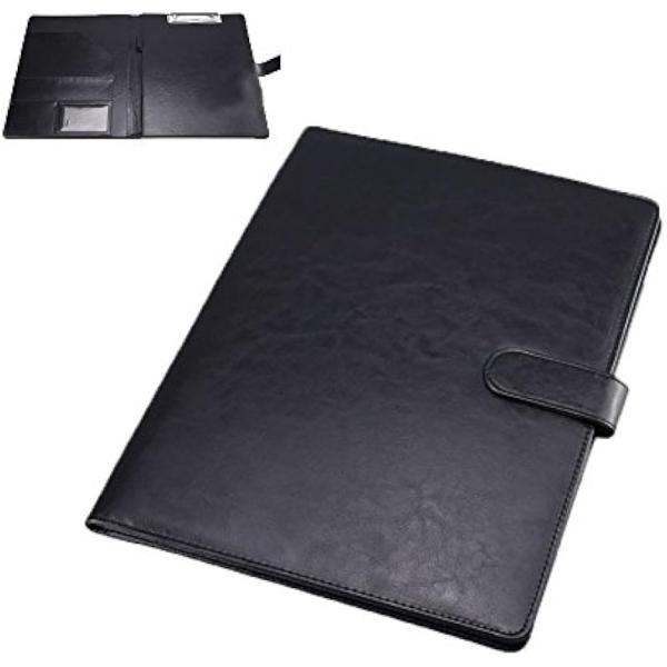クリップボード ファイルホルダー 見開き 書類ホルダー バインダー オフィス用品 Black Vegemag Fr