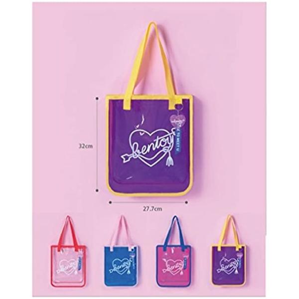 クリアバッグ ビニール 可愛い 売却 おしゃれ ピンク ブルー トートバッグ