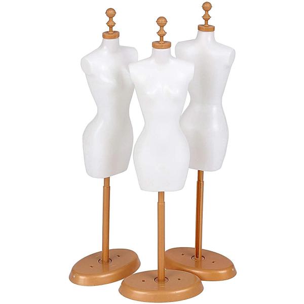 ドール トルソー ３体セット リカちゃん バービー 割り引き 6サイズドール用 ジェニー 白1 Hob００３