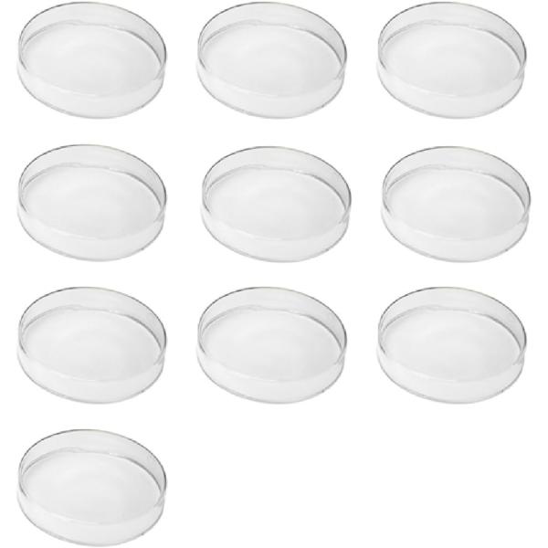 培養用 皿 シャーレ ペトリ皿 90mmx15mm ポリスチレン プラスチック容器 10個 クリア( 90 mm)