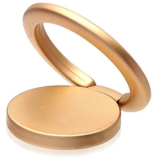 スマホリング 金 携帯リング バンカーリング 価格 交渉 送料無料 落下防止 I Phone リングスタンド 安定 X 全機種対応 指輪型 Gold 軽い 薄い